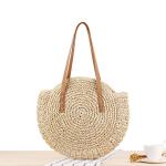 Portable Net Crochet Handmade Straw Woven Bag