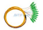 FTTH Fiber Optic Pigtail Ribbon 12 Core Multimode Fiber Optic Cable Waterproof
