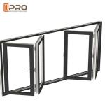 Soundproof Aluminum Bifold Windows With Retractable Or Invisible Fly Screen