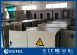 Single Wall 16U 19 Inch Rack Cabinet Galvanized Steel Front Back Access