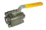 Compact Forged Steel Ball Valve Full Or Reduced Port Design Low Emission Control