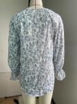 Chiffon Printed 100% Polyester Women'S V Neck Long Sleeves Shirt
