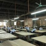 Reconstituted Black Walnut Burl Wood Veneer WTB-X2043 0.15-0.55mm For Indoor