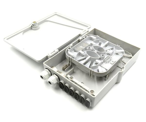 Frog Wall Mount Termination Box , 12 Fiber Ftth Termination Box For Networking