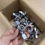 AC-18RN BC / BD Run Tee Fittings Swivel Nut Metric Thread Bite Type Tube