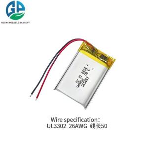 Wholesale KC IEC62133 High Quality 3.8V 700mah 652535 Lithium Polymer Battery Pack 500times Cycle Life from china suppliers
