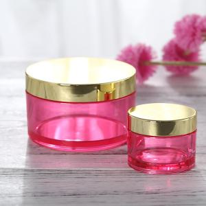 Wholesale Round Shape PS PET ABS 50ml Face Cream Jar With Mirror Gold Lid from china suppliers