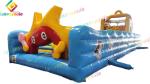 Tarpaulin Inflatable Play Park Portable Bouncer House Fire - Retardant