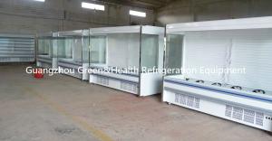 Wholesale R134a / R22 Multideck Open Chiller 5 Tired Pansonic With Curved Lass Door from china suppliers