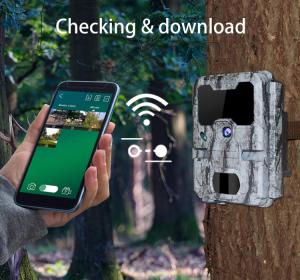 Wholesale 30MP Camo Wifi Surveillance Camera 140mA SDHC Card For Monitoring from china suppliers