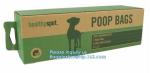 Corn Starch Eco Friendly PE Custom Logo Printed Dog Poop Bag Clean Up Bags, Eco