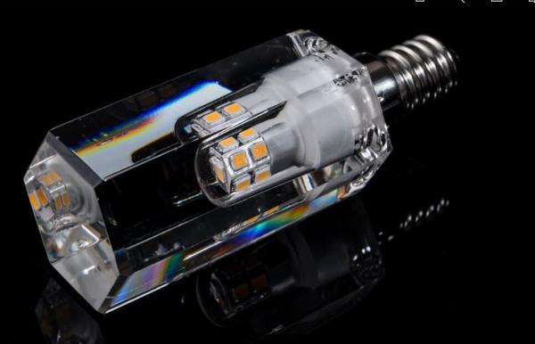 5W LED Crystal Candle Light K5 crystal housing 220V E14 dimmable 110V shining