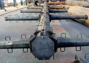 Wholesale Electricity Tubular Transmission Tower Galvanized / Painted Surface Silver Color from china suppliers