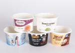 Custom Ice Cream Paper Party Bowls With Lids Full Colour Printing