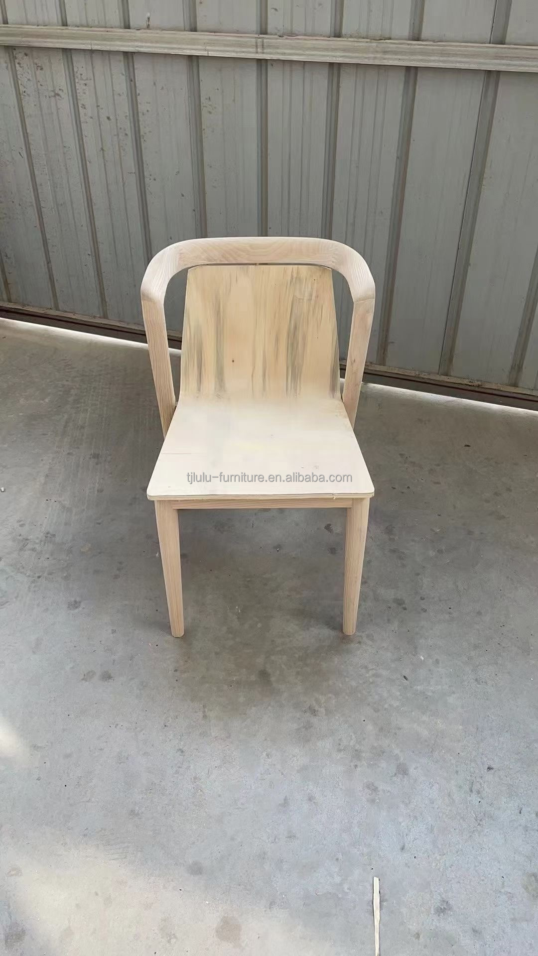 White/Brown Nordic Design Modern Sample Restaurant Chairs Solid Wood PU Leather Dining Room Chair