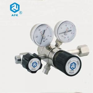 China CGA 330 Dual Stage CO2 Gas Pressure Regulator High Pressure With  Filter Inside on sale