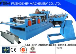 Wholesale Automatic High Speed C Z Purlin Roll Forming Machine For C Purlin Steel Structure from china suppliers