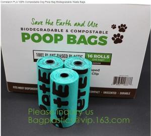 Wholesale Factory Supplier Compostable Recyclable Clear Poly Bags Custom Logo Seal Garbage Bag,Dog Poop Bag, Doggy Bag, Pet Suppli from china suppliers
