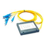 Low PDL SC UPC Fiber Cable Splitter FTTX 2X4 High Reliability