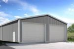 Q235 Square Beam Prefab Metal Garage Kits Hot Dipped Galvanized