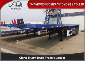 Wholesale 40 Tons Semi Flatbed Container Trailer With Front Board For Longlife from china suppliers