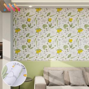 Wholesale 61cm/122cm Width Waterproof Peel Stick Vinyl 3D Wall Paper Roll Natural Flower Mural Wallpaper Sticker for Home Decoration from china suppliers