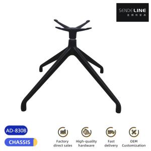 Wholesale Ergonomic Rotating Metal Swivel Chair Base Black Aluminum Office Base from china suppliers