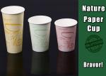 Personalized Logo Coloured Paper Cups Food Grade Simple Design For Hot Drinks