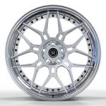 Clear Brushed Disc 2 PC Aluminum Alloy Rims Polished Barrel 18 19 20 Inches