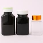 30cc 60cc 80cc 100cc 120cc 150cc 200cc 250cc Black Square Shape Plastic Empty