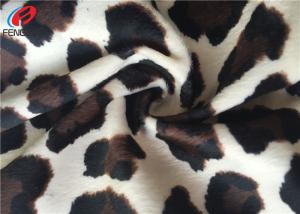 Wholesale Leopard Print Plush Velboa Polyester Velvet Fabric Upholstery Brushed On One Side from china suppliers