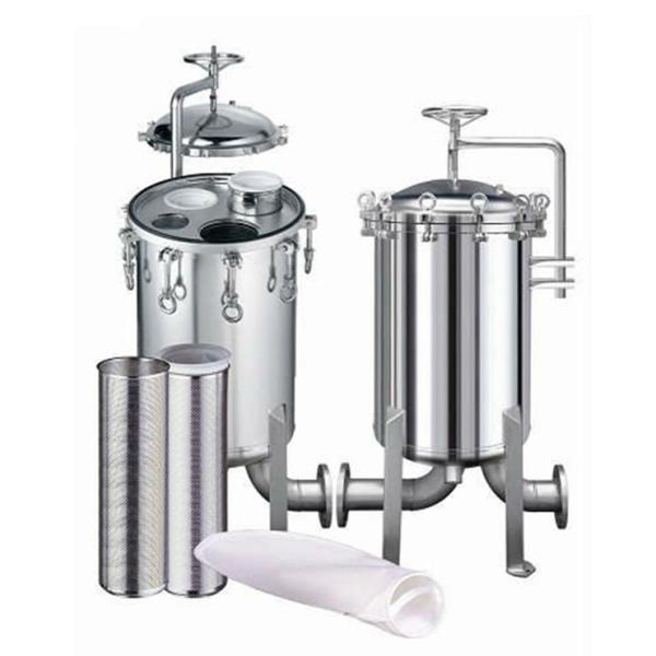 Food Industry Hygienic Stainless Steel Duplex Filter Housing For Water Beverage