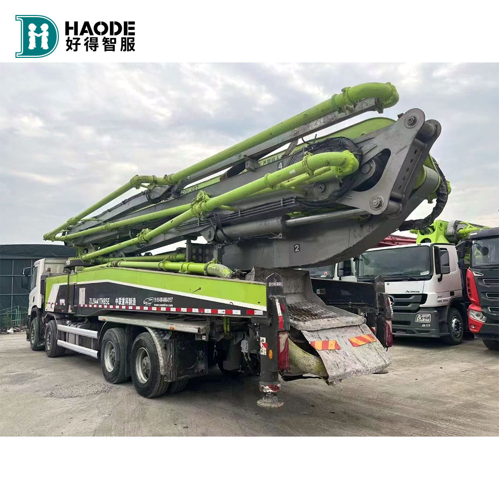 Used Truck Mounted Concrete Pump Truck With Scania Chassis 56 Meters