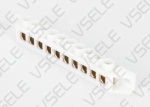 Wholesale Side Mounted Busbar Terminal Block White Bridge Design Zero Line Copper Grounding from china suppliers
