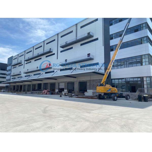 Q345b Q235b Steel Frame Commercial Building , Modern Steel Structure Manufacturi