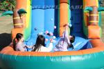 21x9x12FT Commercial Grade PVC Bounce House Inflatable Water Slides Tropical