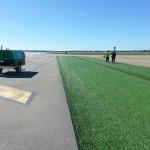 Durable Artificial Turf For Residential Yards Airport Runway Pp Pe Material