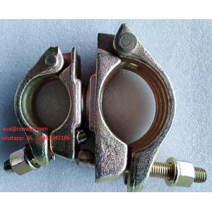 Buy cheap 48.3*76MM Yellow Electro galvanized Scaffold coupler big capacity from wholesalers