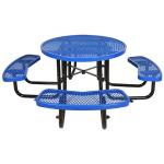 Factory Outlet Best Selling Picnic Table Park Round Metal Picnic Table Bench