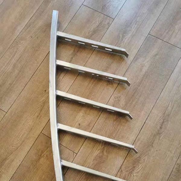 Galvanized Powder Coated Sheet Metal Cable Tray With 2-8 Inches Depth Side Rail Height 25-200mm