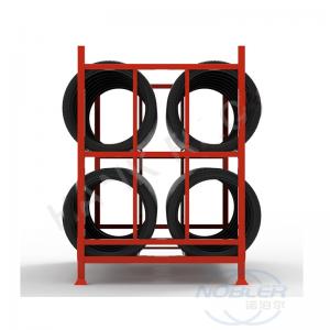 China Oem Odm Steel Wheel Racks Car Tire Display Rack Stackable Motorcycle Spare Tyre Rack on sale
