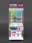 Luxury Coin Operated 9inch Crane Claw Machine Transparent Glass Display Claw