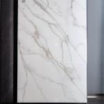 Glazed White Porcelain Marble Sintered Stone Tile Wall Slab Wear Resistant