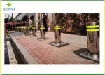 IP 68 Protection Class Automatic Rising Bollards With Hydraulic / Air Pump Drive