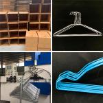 Heavy Coats Clothes Wire Hanger , Dry Cleaning Store Metal Clothes Hanger
