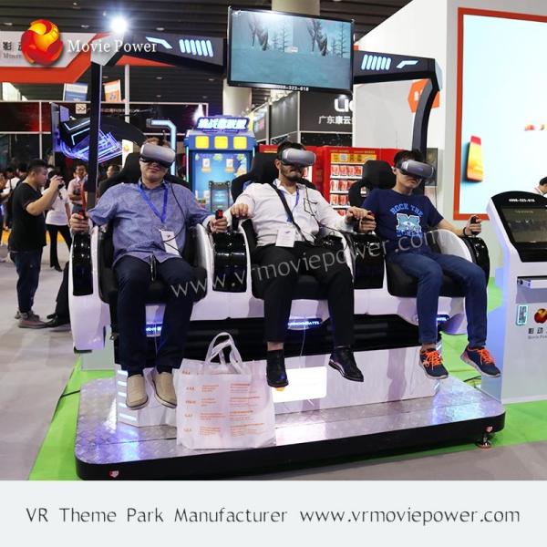 3 Seats Vertual Reality Experinece Vr Cinema Simulator With Electric Control