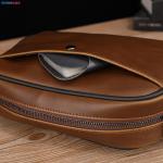 Daily Life MINIBOOK Man Crossbody Bag PU Leather Custom Leather Shoulder Bag