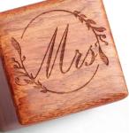 Handmade Wooden Wedding & Engagement Ring Box. Customizable Premium Quality for