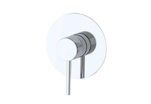 Wholesale Single lever in wall concealed bath shower mixer annular knurl handle bathroom chrome brass tap faucet OEM from china suppliers