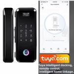 Glomarket Smart Tuya Wifi Glass Door Lock Fingerprint Digital Keyboard Password
